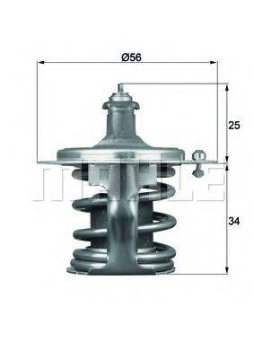 MAHLE ORIGINAL TX7978D Термостат, охолоджуюча рідина