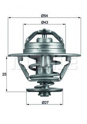 MAHLE ORIGINAL TX9383D Термостат, охолоджуюча рідина