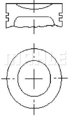 MAHLE ORIGINAL E70150 Поршень