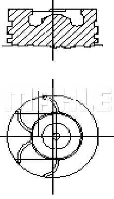 MAHLE ORIGINAL E71055 Поршень