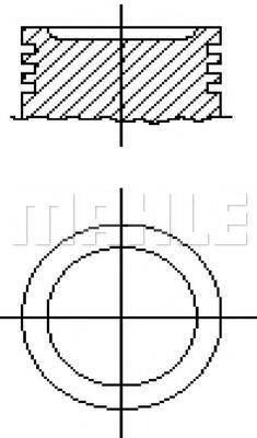 MAHLE ORIGINAL E14260 Поршень