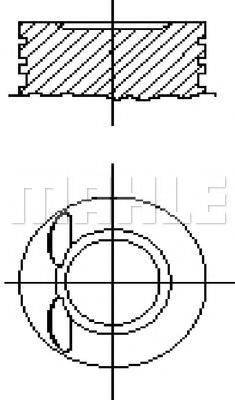 MAHLE ORIGINAL E25327 Поршень