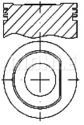 MAHLE ORIGINAL E70580 Поршень