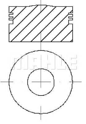 MAHLE ORIGINAL E70340 Поршень