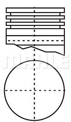 MAHLE ORIGINAL E70230 Поршень