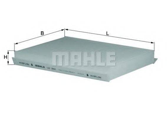 MAHLE ORIGINAL LA344 Фільтр, повітря у внутрішньому просторі