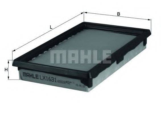 MAHLE ORIGINAL LX1631 Повітряний фільтр