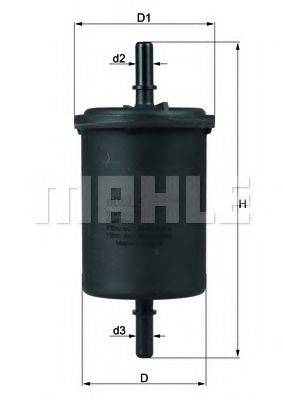 MAHLE ORIGINAL KL4161 Паливний фільтр