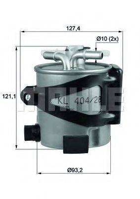 MAHLE ORIGINAL KLH4425 Паливний фільтр