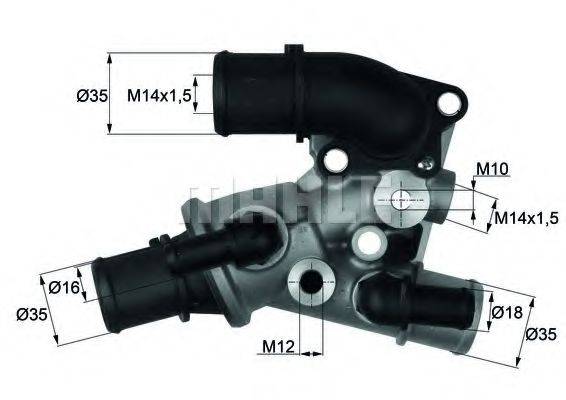 MAHLE ORIGINAL TI11180D Термостат, охолоджуюча рідина