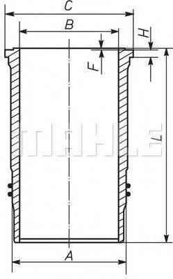 MAHLE ORIGINAL 037WN56 Гільза циліндра