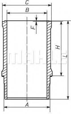 MAHLE ORIGINAL 039WN38 Гільза циліндра