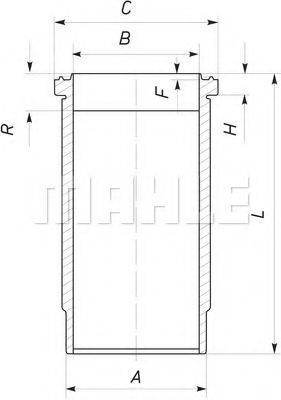 MAHLE ORIGINAL 037WN37 Гільза циліндра