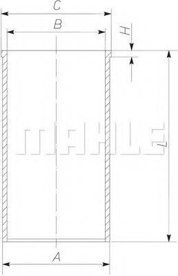 MAHLE ORIGINAL 029WV19 Гільза циліндра