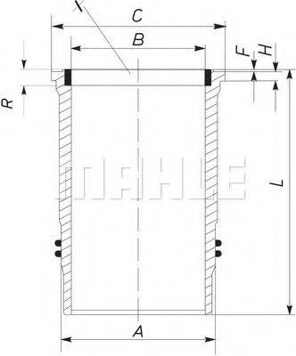 MAHLE ORIGINAL 005WN10 Гільза циліндра