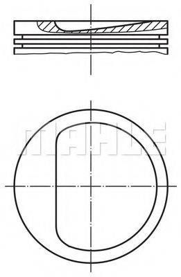 MAHLE ORIGINAL 0114500 Поршень