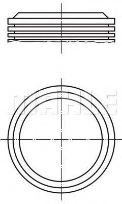 MAHLE ORIGINAL 0393200 Поршень