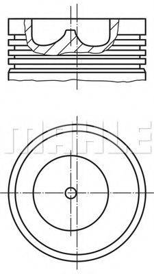 MAHLE ORIGINAL 0159200 Поршень