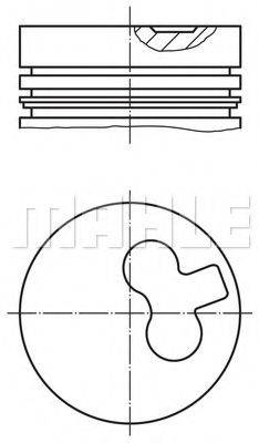 MAHLE ORIGINAL 6403200 Поршень