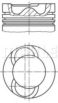 MAHLE ORIGINAL 0280900 Поршень