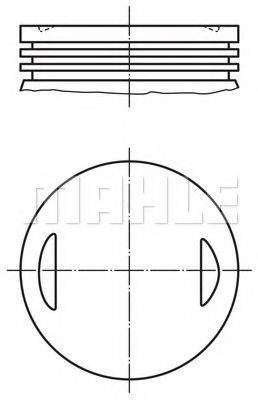 MAHLE ORIGINAL 0133500 Поршень