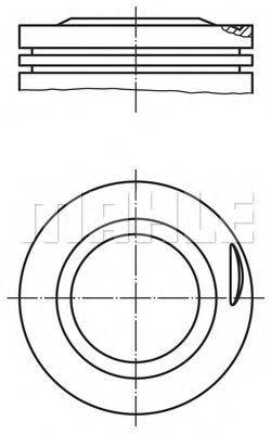 MAHLE ORIGINAL 0817500 Поршень