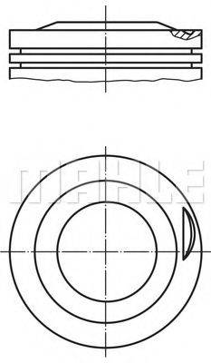 MAHLE ORIGINAL 6272001 Поршень