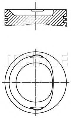 MAHLE ORIGINAL 6070400 Поршень