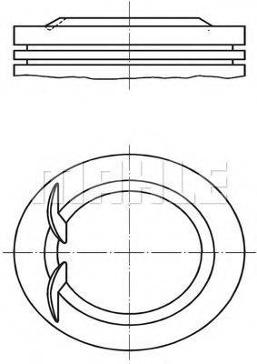 MAHLE ORIGINAL 6810500 Поршень