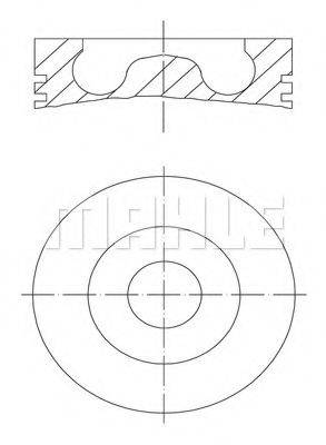 MAHLE ORIGINAL 0158000 Поршень