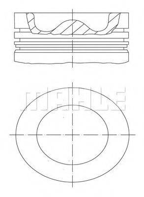 MAHLE ORIGINAL 0053200 Поршень