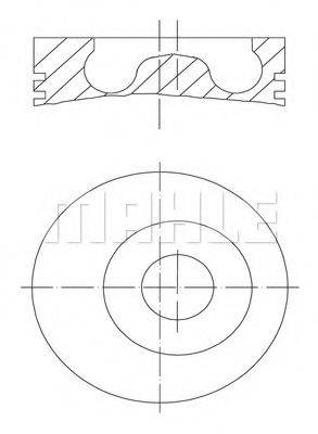 MAHLE ORIGINAL 0150500 Поршень