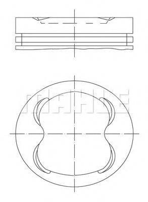 MAHLE ORIGINAL 6074500 Поршень