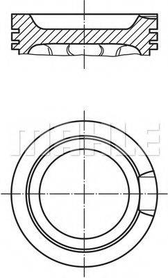 MAHLE ORIGINAL 0331600 Поршень