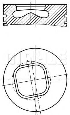 MAHLE ORIGINAL 6078200 Поршень