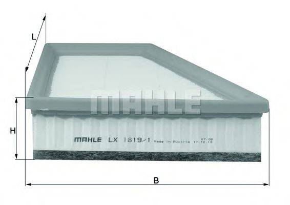 MAHLE ORIGINAL LX18191 Повітряний фільтр