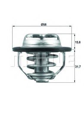 MAHLE ORIGINAL TX12282 Термостат, охолоджуюча рідина