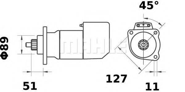 MAHLE ORIGINAL MS553 Стартер