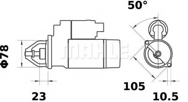 MAHLE ORIGINAL MS431 Стартер