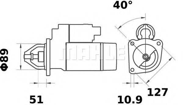 MAHLE ORIGINAL MS263 Стартер