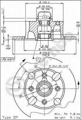 BRECO BS7320 гальмівний диск