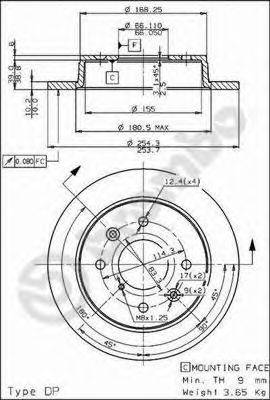 BRECO BS7396 гальмівний диск