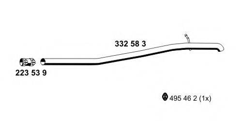 ERNST 332583 Труба вихлопного газу