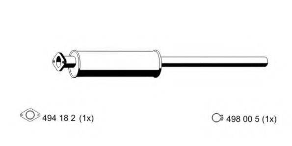 ERNST 313063 Передглушувач вихлопних газів