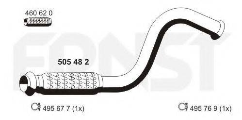 ERNST 505482 Труба вихлопного газу