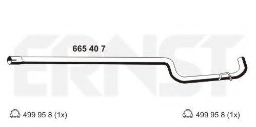 ERNST 665407 Труба вихлопного газу