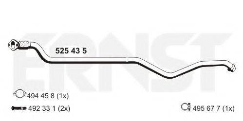 ERNST 525435 Труба вихлопного газу