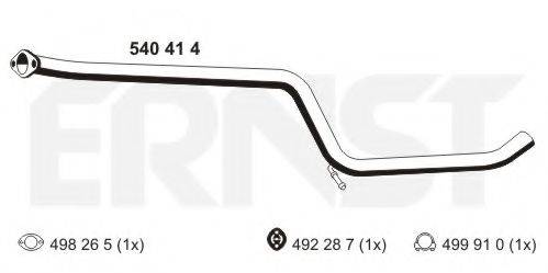 ERNST 540414 Труба вихлопного газу