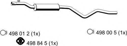 ERNST 119061 Передглушувач вихлопних газів