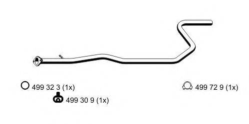 ERNST 313469 Труба вихлопного газу